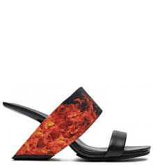 Klapki eleganckie United Nude czerwone