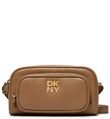 Torebka listonoszka DKNY brązowa