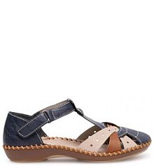 Sandały Rieker granatowe damskie