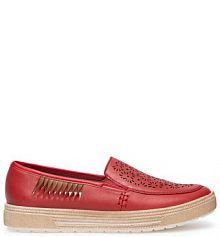 Półbuty wsuwane Remonte czerwone damskie