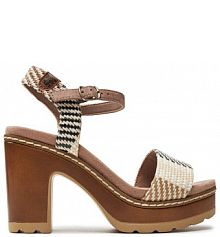 Sandały na obcasie Refresh szare