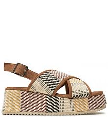 Sandały na obcasie Refresh szare