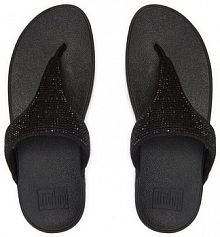 Japonki FitFlop czarne damskie