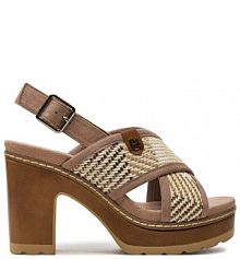 Sandały na obcasie Refresh szare