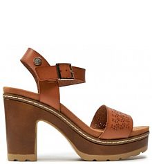 Sandały na obcasie Refresh szare