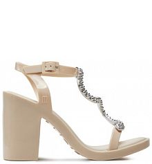 Sandały na obcasie Melissa beżowe