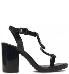 Sandały na obcasie Melissa czarne