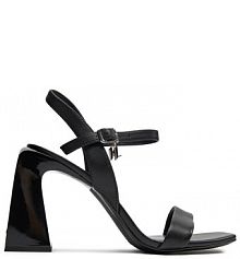 Sandały na obcasie KARL LAGERFELD czarne