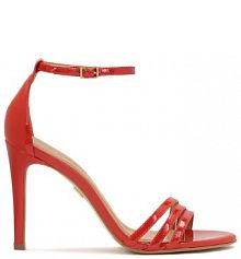 Sandały na obcasie Kazar czerwone