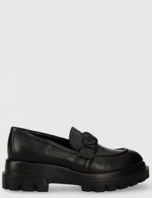 Mokasyny AGL  czarne damskie D756026PGKA07