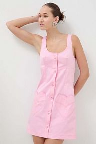 Sukienka mini Moschino Jeans  różowa 0407.3223