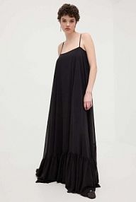 Sukienka maxi Rotate  czarna 112762100