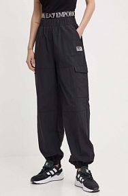 Spodnie eleganckie EA7 Emporio Armani  czarne damskie 3DTP56.TNBNZ.
