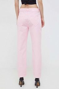 Jeansy Moschino Jeans  różowe damskie 0332.3246