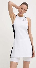Sukienka mini EA7 Emporio Armani  biała 3DTA58.TJTCZ.