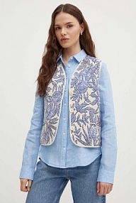 Kamizelka La Petite Française  niebieska damska PFGAMIN