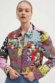 Kurtka przejściowa Moschino Jeans  multicolor damska 0204.3776.blo