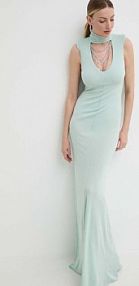 Sukienka maxi Elisabetta Franchi  zielona AB64742E2