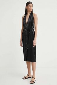 Sukienka midi Aeron  czarna SSDR517491