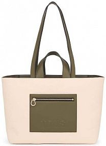 Torebka shopperka Tous  beżowa 2002043601