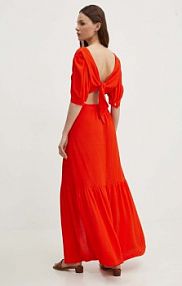 Sukienka maxi La Petite Française  czerwona PFRETARD