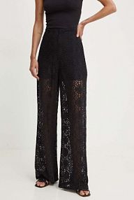 Spodnie eleganckie Sandro Ferrone  czarne damskie SFS63XBDGISEL