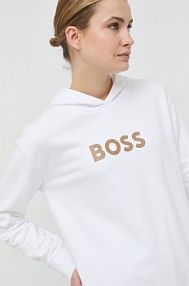 Bluza przez głowę Boss  biała 50468367
