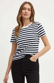 T-shirt Boss Orange  granatowy damski 50504192