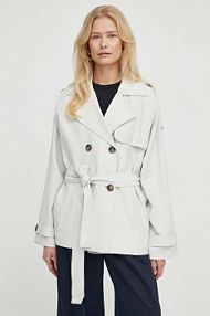 Płaszcz Bruuns Bazaar  szary damski BBW3847