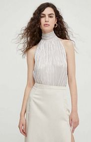 Bluzka Bruuns Bazaar  srebrna damska BBW3706