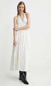 Sukienka maxi Desigual  beżowa 24SWVK46