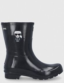 Kalosze Karl Lagerfeld  czarne damskie KL47073.V00