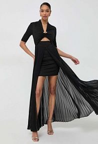 Sukienka maxi Karl Lagerfeld  czarna 240W1306