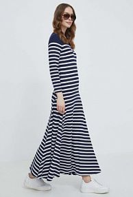 Sukienka maxi Polo Ralph Lauren  granatowa 211924266