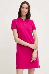 Sukienka mini Polo Ralph Lauren  różowa 211799490