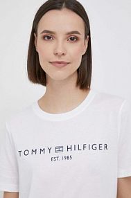 T-shirt Tommy Hilfiger  biały damski WW0WW40276