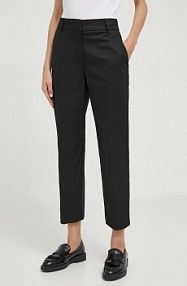 Spodnie eleganckie Tommy Hilfiger  czarne damskie WW0WW40504