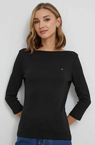 Longsleeve Tommy Hilfiger  czarny damski WW0WW40589