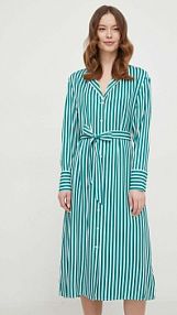 Sukienka midi Tommy Hilfiger  zielona WW0WW41594