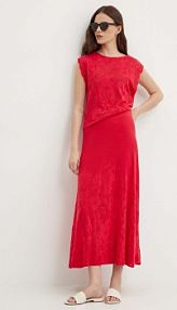 Spódnica maxi United Colors of Benetton  czerwona 103CD001F