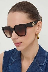 Okulary Dolce & Gabbana  brązowe damskie 0DG4438
