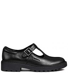 Półbuty sznurowane Geox  czarne damskie J8420E.00043.