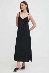 Sukienka maxi Sisley  czarna 4UOSLV05T