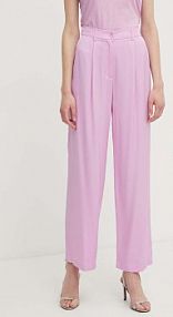 Spodnie eleganckie Sisley  różowe damskie 49NMLF057