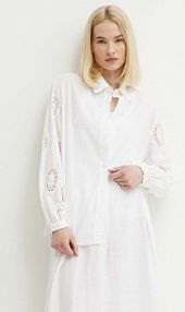 Koszula Sisley  biała damska 5MUTLQ06W