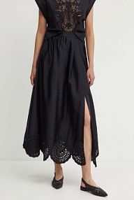 Spódnica maxi Sisley  czarna 4WDVL0021