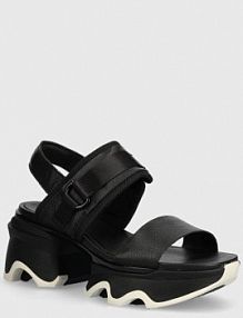 Sandały na obcasie Sorel  czarne 2030481011