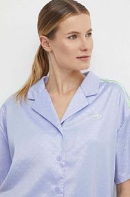 Koszula z krótkim rękawem adidas Originals  fioletowa IS3849