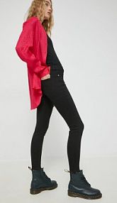 Jeansy HUGO  czarne damskie 50480429