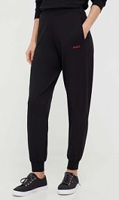 Spodnie dresowe HUGO  czarne damskie 50490578